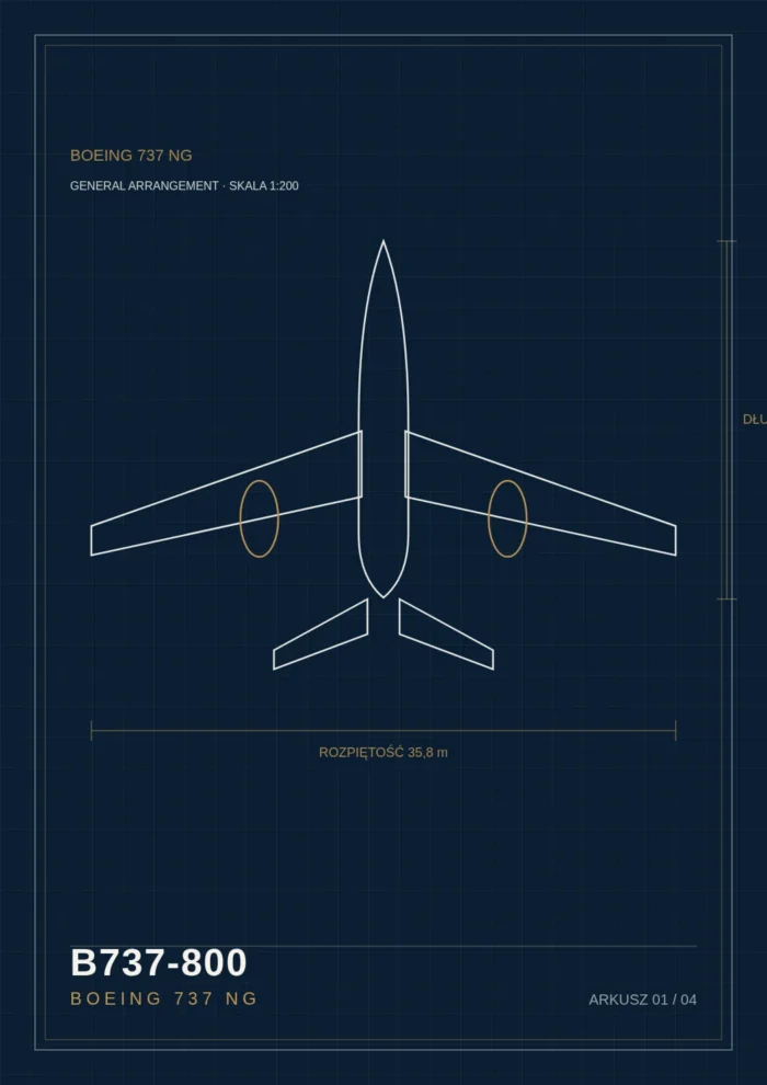 Boeing 737 — rysunek techniczny